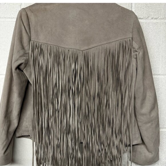 DOMA Genuine Goat Suede Fringed Jacket Size Medium - Picture 4 of 4